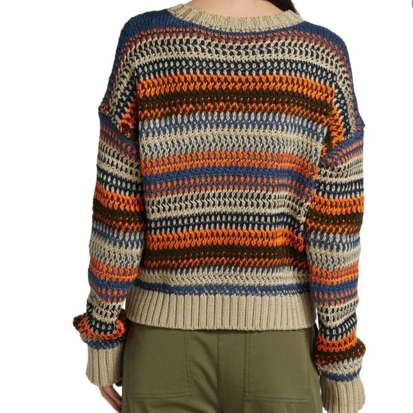 NSF
Blayne Crocheted Striped Sweater - Picture 3 of 5